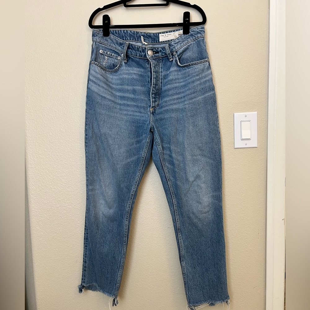 Rag&Bone Nina high-rise ankle cigarette jean